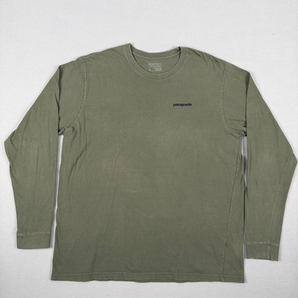 Patagonia Men’s P-6 Logo Long-Sleeve Organic Cotton Tee XL Cozy